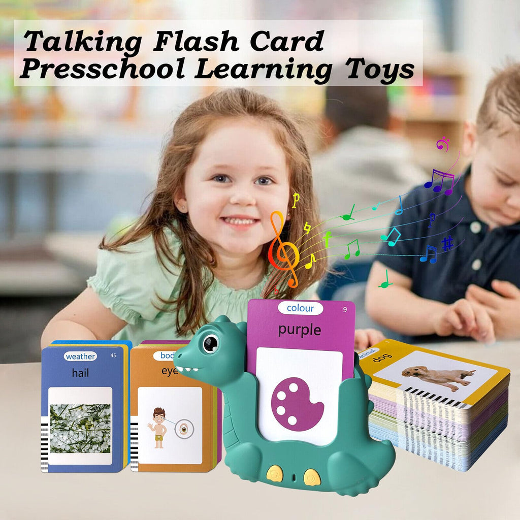 Educational Talking Flash Cards for Toddlers, Interactive Preschool Learning Toy for Speech & Language Development, Early Years Educational Flashcards Autism Pocket Speech