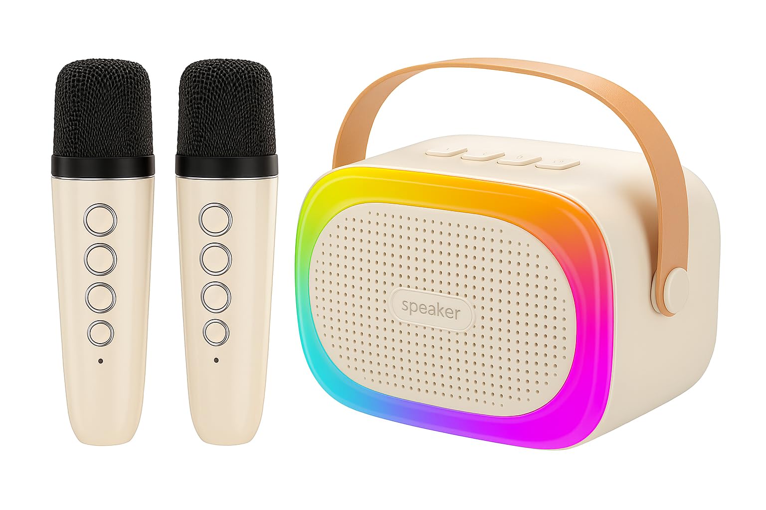 Sweet Reminiscent Wireless Karaoke Machine with Microphones